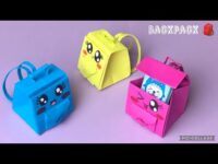 Origami Backpack/Easy DIY School Bag with paper! Only 1 Sheet of paper needed💼🎒اوريغامي حقيبة