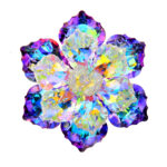 CINDY XIANG Crystal Shining Flower Brooches For Women 4 Colors Available
