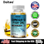 Omega-3 Fish Oil Heart, Brain, Joint Health 1500 Mg Supplement 120 Caps