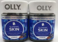 LOT OF 2 Olly Glowing Skin Hydrate 50 Gummies EA Plump Berry FLVR EXP 12/26 A2