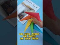 Cara Simpel Membuat Kuku Monster dari Kertas Origami