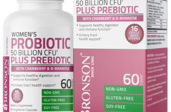 Women’s Probiotic 50 Billion CFU Plus Prebiotic Digestive 60 Vegetarian Capsules