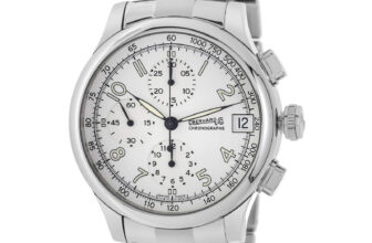 Eberhard & Co. Men’s Watch Traversetolo Chronograph White Dial Bracelet 31051.1