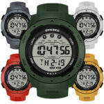 Men’s Waterproof Digital Sport Watch Wide Screen Easy Read Display Watch Gift