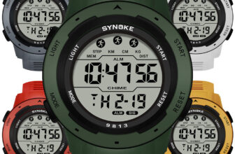 Men’s Waterproof Digital Sport Watch Wide Screen Easy Read Display Watch Gift
