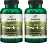 2 Pack FEVERFEW 380 mg 200 Caps (2×100) relaxation and healthy micro-circulation