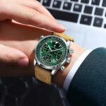 Luxury Man Watch Quartz Waterproof Luminous Date Chronograph Leather Men Wristwa