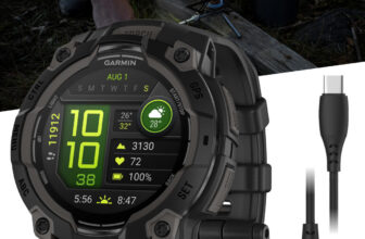 Garmin Instinct 3 45 mm GPS Outdoor Rugged Smartwatch AMOLED Black