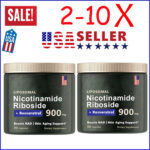 NAD+ Nicotinamide Riboside+Resveratrol Anti-Aging Supplement Liposomal 2-10 Pack