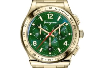 Ferragamo Mens Ferragamo 1898 Gold 42mm Bracelet Fashion Watch