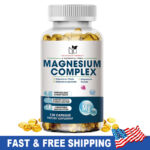 Magnesium Complex Capsules Natural Anti Anxiety & Stress Relief Supplement 300mg