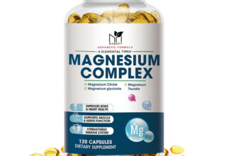 Magnesium Complex Capsules Natural Anti Anxiety & Stress Relief Supplement 300mg