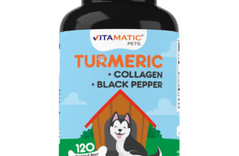 Vitamatic Turmeric for Dogs Anti Inflammatory Pain Relief – 120 Chewable Tablets
