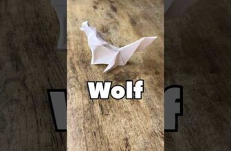 COOL ORIGAMI WOLF TUTORIAL STEP BY STEP | HOW TO MAKE ORIGAMI WOLF EASY TUTORIAL | DIY PAPER WOLF