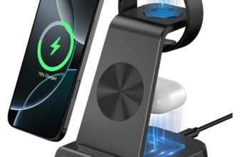 3In1 Wireless Charger Fast Charging Station Dock For Apple Watch Air Pods iPhone