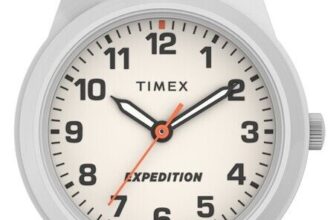 Timex TW4B25700, Women’s Mini “Expedition”  Nylon Watch, Indiglo, 50 Meter WR