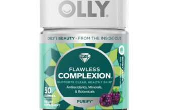 Flawless Complexion Gummy, Skin Support Supplement, Vitamins E, A, Zinc, 50 Ct