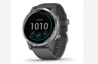 Garmin vívoactive 4 with Silicone Band GPS Running Watch – Shadow Gray