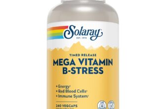 VITAMIN B-COMPLEX Supplement Support Energy Immune System Vegan 240ct SOLARAY