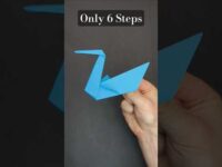 Easy Paper SWAN 🦢 #shorts #diy #origami #swan