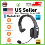 New Trucker Headset Wireless Bluetooth 5.2 AI Noise Cancelling Mic For Phones PC