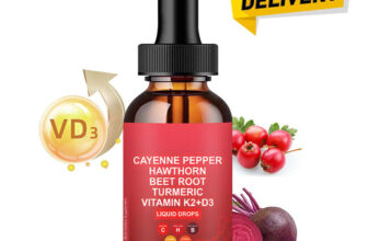 Cayenne Pepper Hawthorn Beet Root Turmeric Vitamin K2+D3 Drops Free shipping