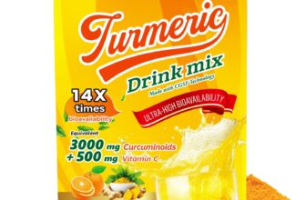 Turmeric Drink Mix Supplement, Turmeric Curcumin with 3000mg  Curcuminoids