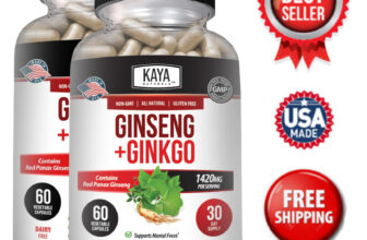 (2 Pack) Ginkgo Biloba + Ginseng Extract Panax Focus Brain Memory Metabolism