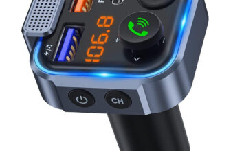 Bluetooth 5.0 Car Wireless FM Transmitter Adapter 2USB PD Charger AUX Hands-Free