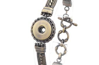 Vocheng 18mm Ginger Snaps Antique Multi Chain Bracelet NN-450 Free Shipping