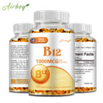 Vitamin B12 Capsules 1000mcg – Energy Booster, Nervous System Health, Anti-Aging