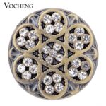Vocheng Snap Charms Inlaid Crystal 18mm Vintage Bronze Button Vn-1416