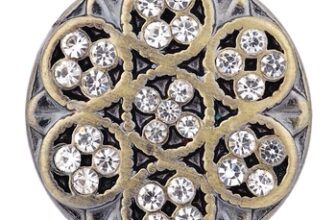 Vocheng Snap Charms Inlaid Crystal 18mm Vintage Bronze Button Vn-1416