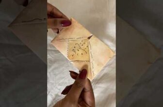 Origami envelope love letter