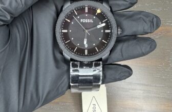 Fossil Black SS Black Dial Oversized FS4775IE Watch
