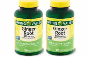 Spring Valley Ginger Root Capsules 550 mg 100-Count, Pack of 2