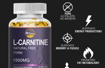 L-Carnitine Capsules 1500mg | Fat Burning Energy & Muscle Recovery Support 120pc