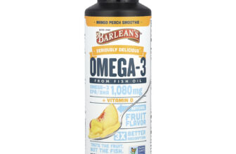 Seriously Delicious®, Omega-3 From Fish Oil, Mango Peach Smoothie, 1,080 mg, 8