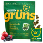 Gruns Sugar Free Super Greens Gummy Bears – Organic Spirulina – (224 Count)