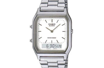 Casio New AQ-230A-7D Retro Digital Analog Alarm Mens Watch AQ-230 4971850540281