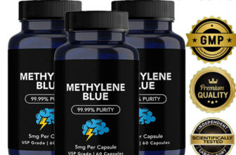(PACK OF 3) Methylene Blue Capsules 5mg – USP Grade, 99.99% Purity, 60 Capsules