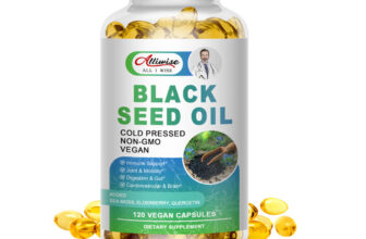 1000mg Black Seed Oil Capsules | Support Joint & Digestive Health 120 Softgels