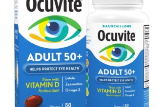 Adult 50 Plus Eye Vitamins & Mineral Supplements, Omega 3, Lutein & Zeaxanthin