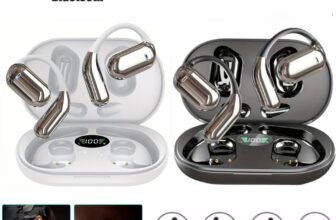 Bluetooth 5.3 Wireless Earbuds Ear Clip Bone Conduction Headphones Sport Headset