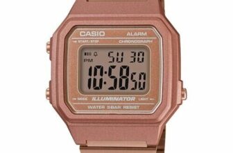 Casio B650WC-5A Retro Digital Square Unisex Stainless Steel Rose Gold Watch