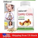 Camu Camu Fruit Capsules,Improve Skin Health,Balance Blood Circulation 120 Caps