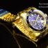 Invicta Men’s 47mm GRAND DIVER Automatic Blue Dial Gold Plated Two Tone SS Watch