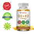 VITAMIN D3 ⭐ 2000 IU ⭐ USA DEALER ⭐ FAST FREE SHIPPING ⭐ TRUSTED BRAND !