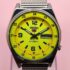 Seiko Quartz Day-Date Black Dial Gold Plated Men’s Wrist Watch Working Order