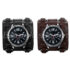 Men Luxury Military Leather Wrist Watch Man Fashion Chronograph Wristwatch